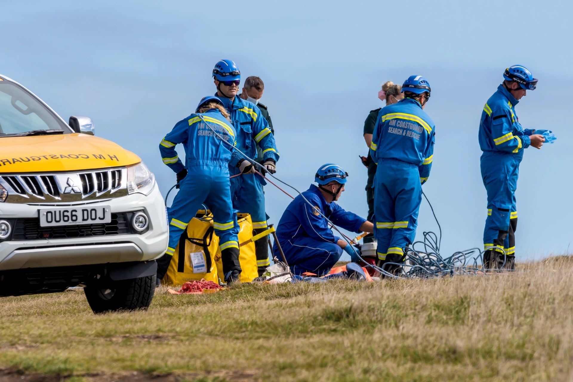 HM Coastguard search and rescue team