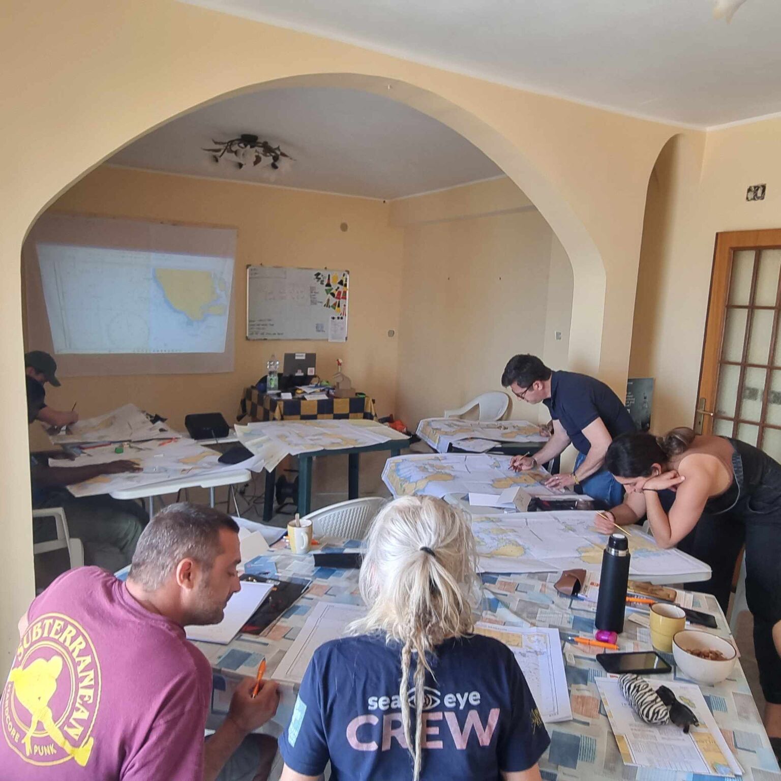 Maritime SAR team classroom training session