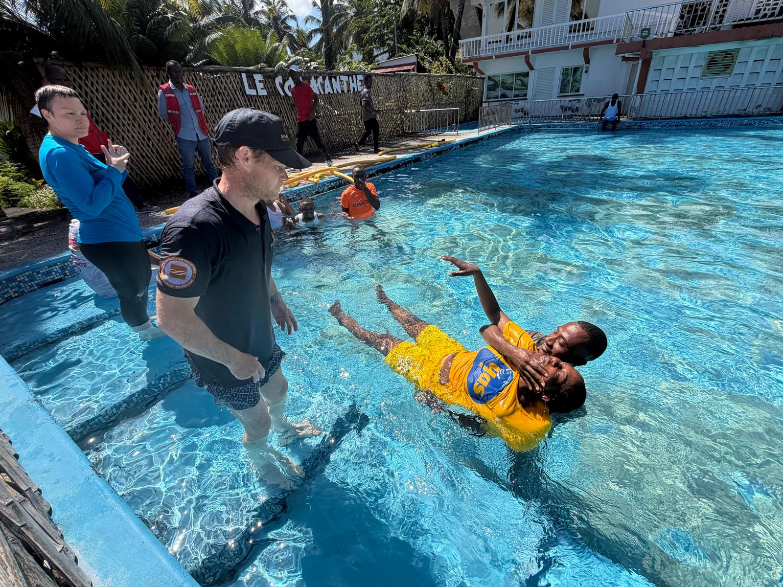 Maritime search and rescue training in progress